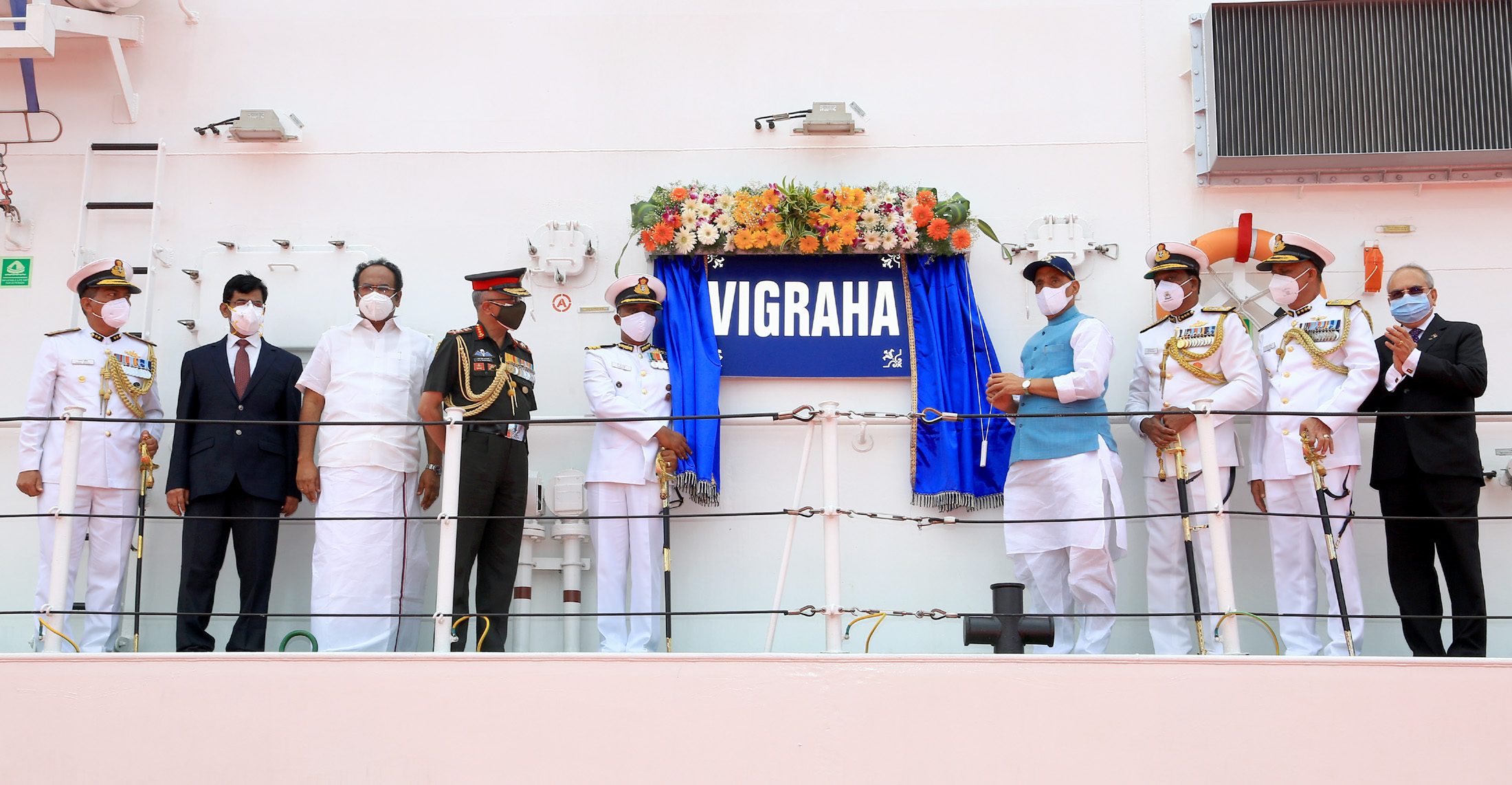 Rajnath dedicates indigenously built Coast Guard ship Vigraha to nation